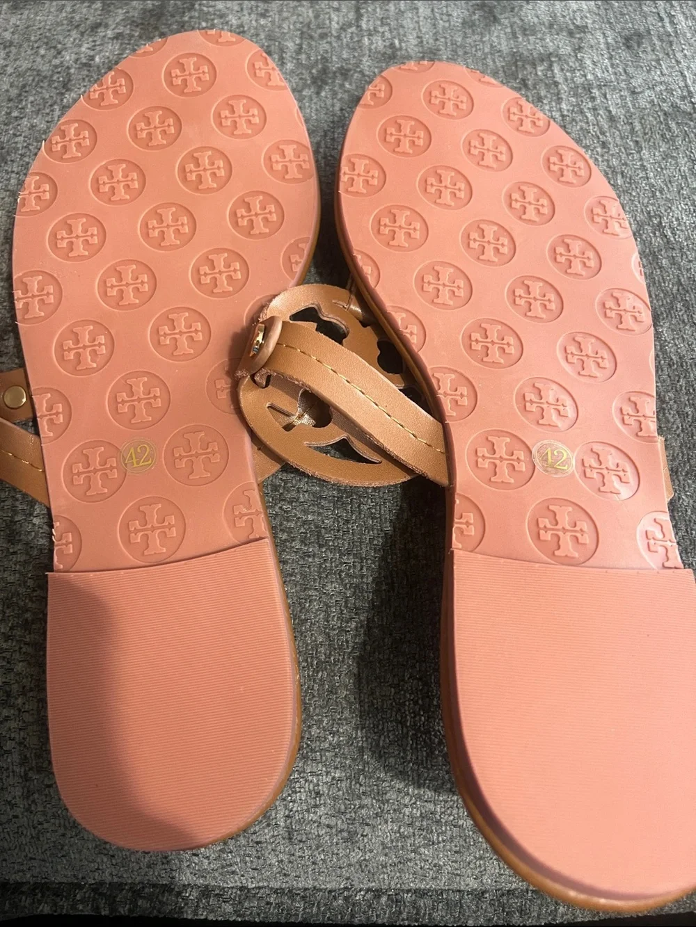 Tory Burch Tan Miller Logo Thong Sandals Never worn